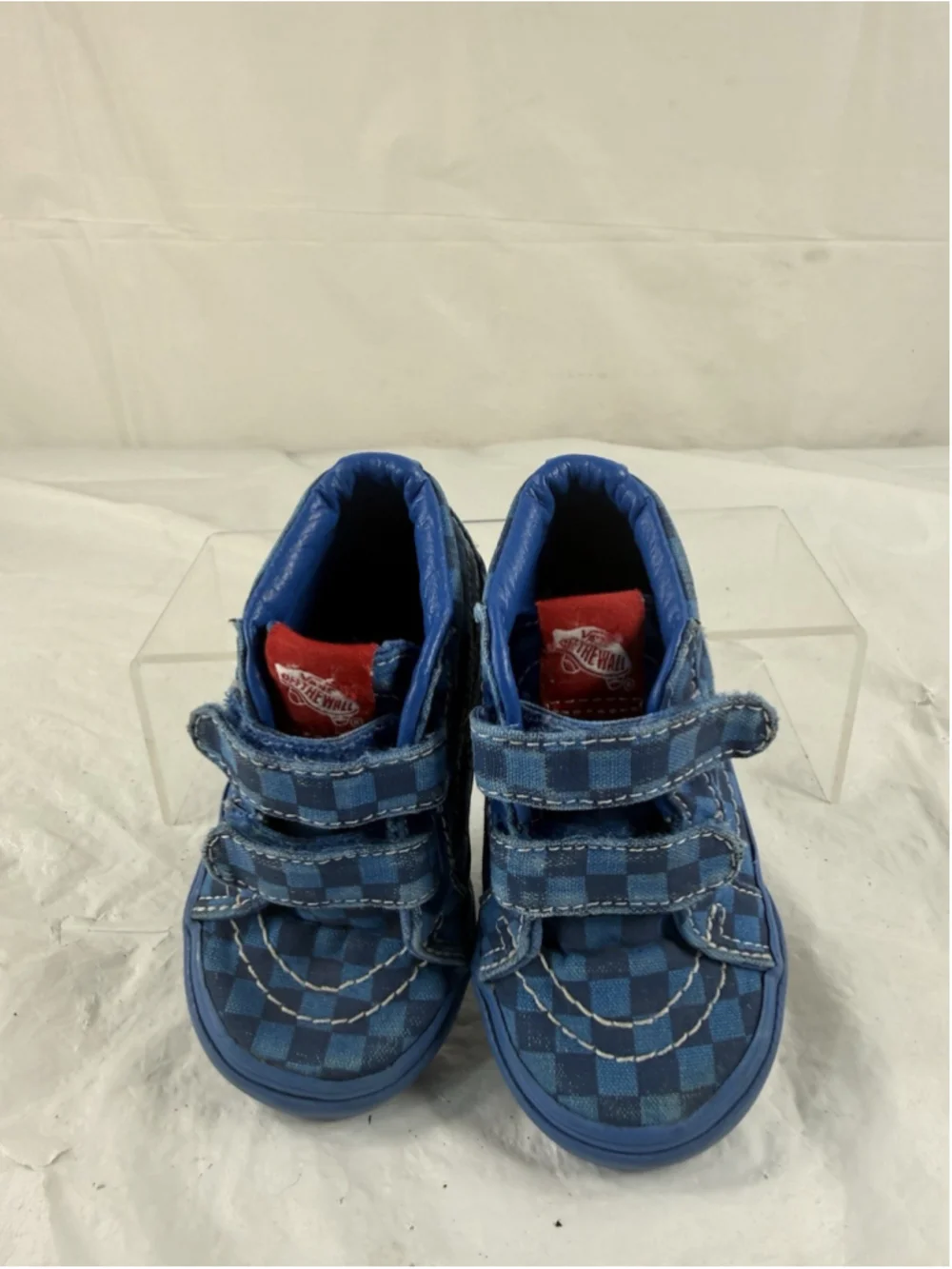 Vans TODDLER Sk8-Mid Reissue V Mono Checkerboard Blue SIZE 5